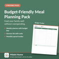 Budget-Friendly Meal Planning Pack (PDF)